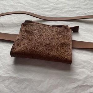 Stone Mountain Tan Leather Double Belted Detachable Bag Size Lg 42-44 3727